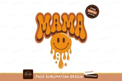 Groovy Mama Dripping Smiley retro melting Product Image 1