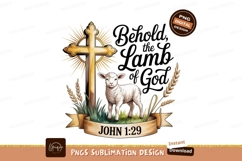 Lamb cross wheat banner John Product Image 1