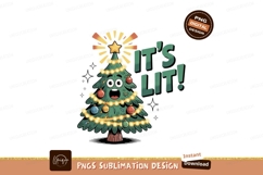 Festive Christmas Tree With Lights And Ornaments image Product Image 1