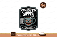 Sinister Sipper Ghastly Brew Mug halloween coffee Product Image 1