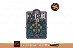 Nightshade Tonic Botanical Art illustration plant Product Image 1