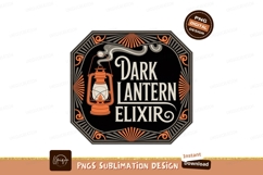 Orange lantern smoke text design white Product Image 1