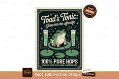 Green frog potion advertising poster lily Product Image 1