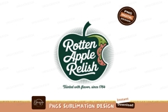 Rotten Apple Relish logo green pink Product Image 1