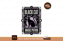 Black cat magic potion occult Product Image 1