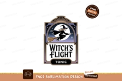 Witch flying broom night sky image Product Image 1