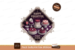 Spooky cakes and drinks feast halloween skull Product Image 1