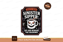 Ghastly brew sinister sipper drink halloween spooky Product Image 1