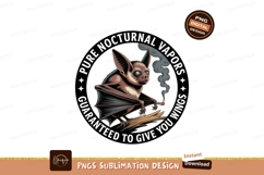 Bat smoking on branch cigarette smoke Product Image 1