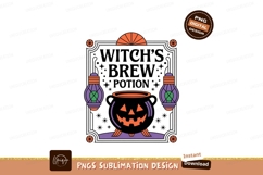 Halloween cauldron and lanterns jack spooky Product Image 1