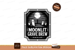 Moonlit graveyard brew tombstones night Product Image 1
