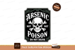 Skull and crossbones poison warning arsenic Product Image 1