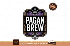 Pagan Brew logo with pentagram and wheat star Product Image 1