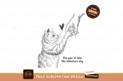 Cat Pawing Human Hand Heart Connection image Product Image 1