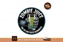 Zombie juice drink glass held by monster hand image Product Image 1