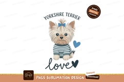 Adorable yorkshire terrier wearing sweater puppy Product Image 1