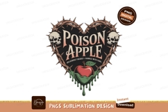 Poison Apple Heart Skulls Thorns image Product Image 1