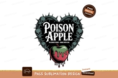 Heart shaped thorns skulls dripping apple image Product Image 1