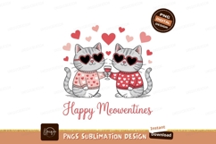 cats, hearts, wine, celebration, love, romance, valentine, p Product Image 1
