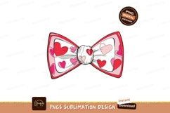 Fluffy highland cow winks holding clover winking Red pink he Product Image 1