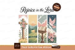 Religious Cross Dove Book Landscape image Product Image 1