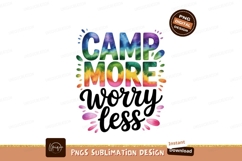 Colorful bubbly camp crew text image Product Image 1