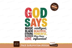 God Says Beautiful Powerful Love image Product Image 1