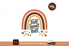 Autumnal rainbow with plaid pattern and hearts orange Product Image 1