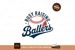 Busy Raising Ballers Baseball Design sport Product Image 1