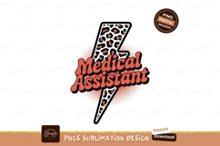 Medical Assistant Lightning Bolt Design orange Product Image 1