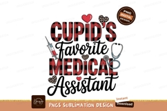 Cupid&#039;s medical buffalo plaid hearts SUBLIMATION valentine Product Image 1