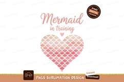 Mermaid heart scales pink training Product Image 1