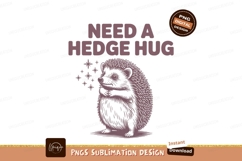 Hedgehog needing hug with stars animal cute Product Image 1