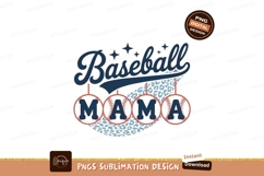 Baseball Mama Leopard Print text Product Image 1