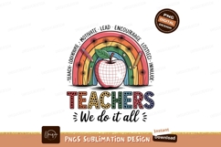 Rainbow apple pencils teachers education Product Image 1