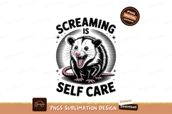 Black possum pink mouth open image Product Image 1