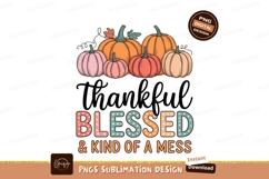 Pumpkins Blessed Kind Mess fall autumn Product Image 1
