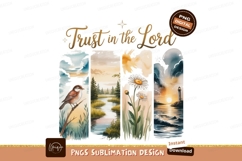 Faith mountains bible cross nature Bird river daisies lighth Product Image 1