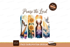 Faith mountains bible cross nature Bird river daisies lighth Product Image 1