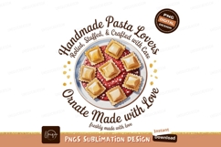 Handmade pasta dish with red sauce ravioli food Product Image 1