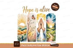 Praying Hands Butterfly Sunrise Sunset Landscape SUBLIMATION Product Image 1