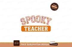 Spooky teacher Halloween theme ghost pumpkin Product Image 1
