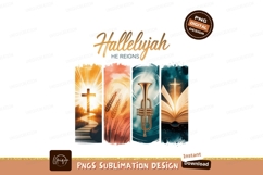 Hallelujah He Reigns Religious Imagery SUBLIMATION Product Image 1