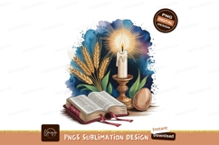 Candle Wheat Book Egg light Product Image 1