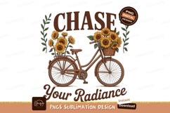 Bicycle sunflowers chase radiance basket wheels Product Image 1
