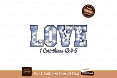 Floral Love Verse blue flowers Product Image 1