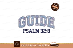 Floral guide psalm text blue purple Product Image 1