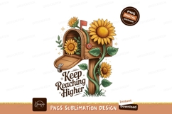 Mailbox sunflowers reaching higher yellow green Product Image 1