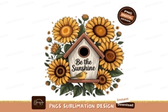Hummingbird Poppy Garden Cage SUBLIMATION Glowing lantern su Product Image 1