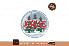Festive Christmas Snow Globe Scene trees Product Image 1